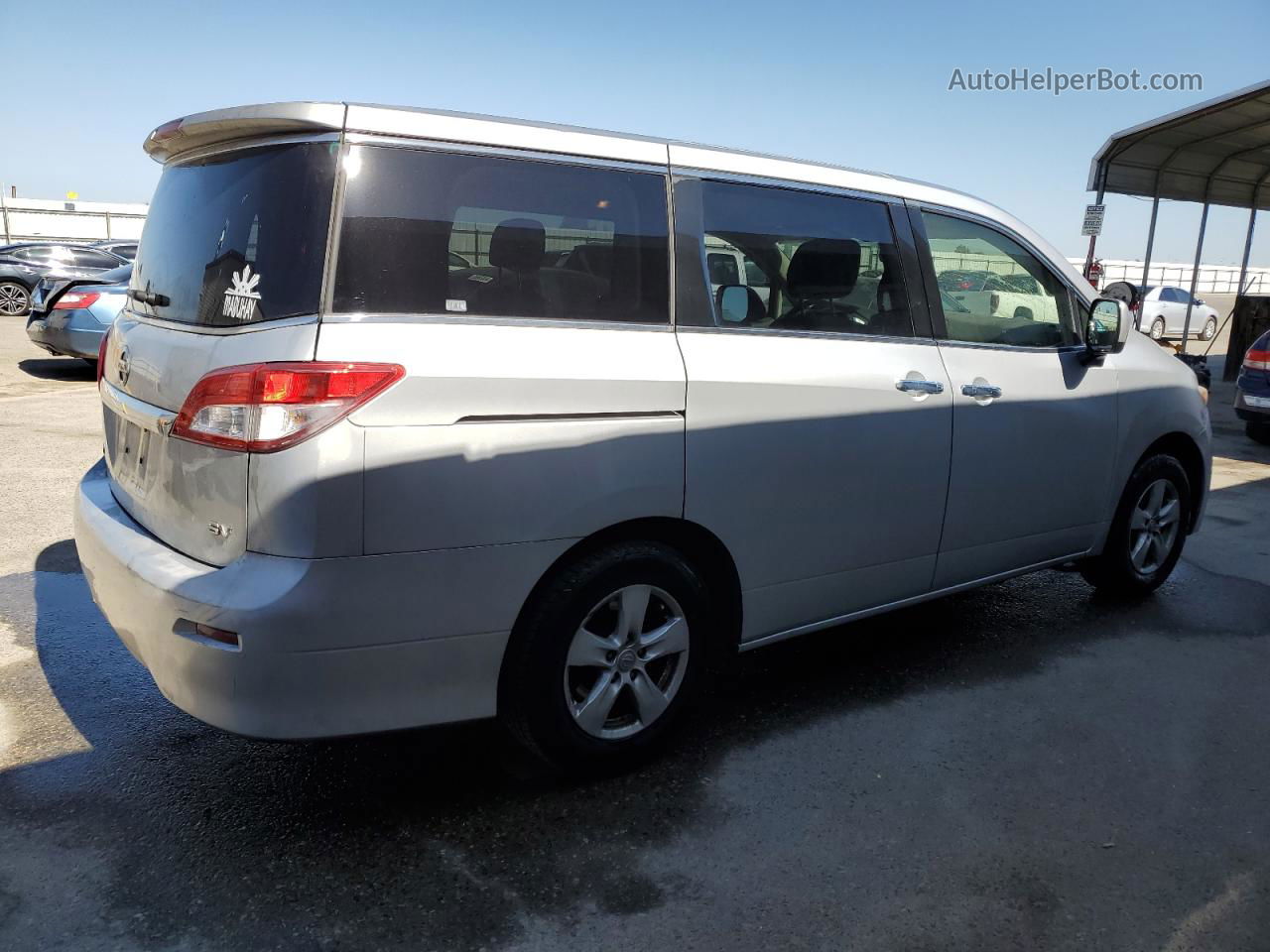 2015 Nissan Quest S Silver vin: JN8AE2KP2F9127398