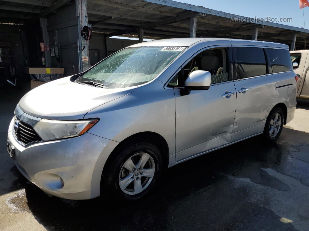 2015 Nissan Quest S Silver vin: JN8AE2KP2F9127398