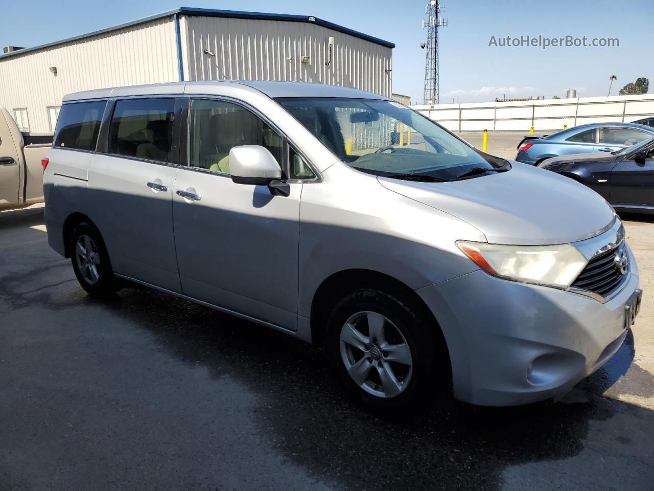 2015 Nissan Quest S Silver vin: JN8AE2KP2F9127398