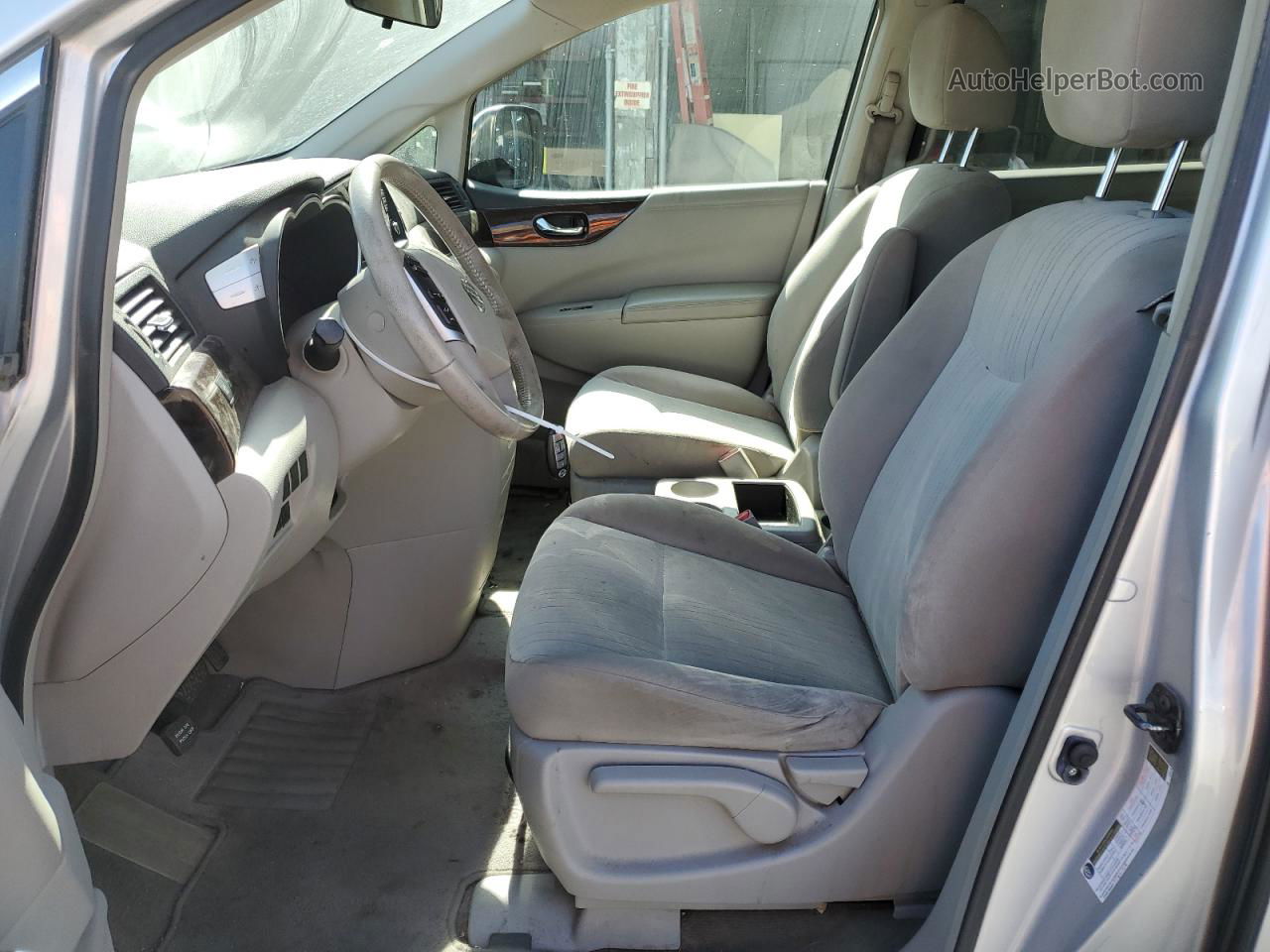 2015 Nissan Quest S Silver vin: JN8AE2KP2F9127398