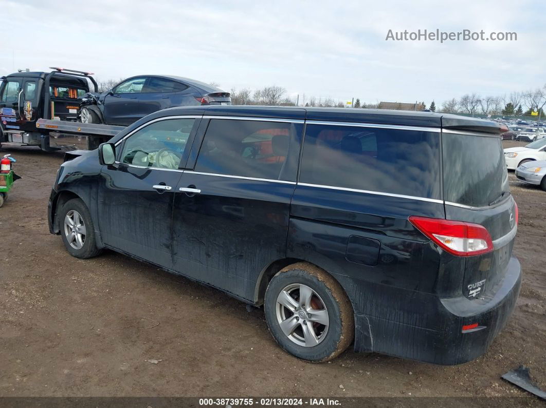 2015 Nissan Quest Sv Black vin: JN8AE2KP2F9127921