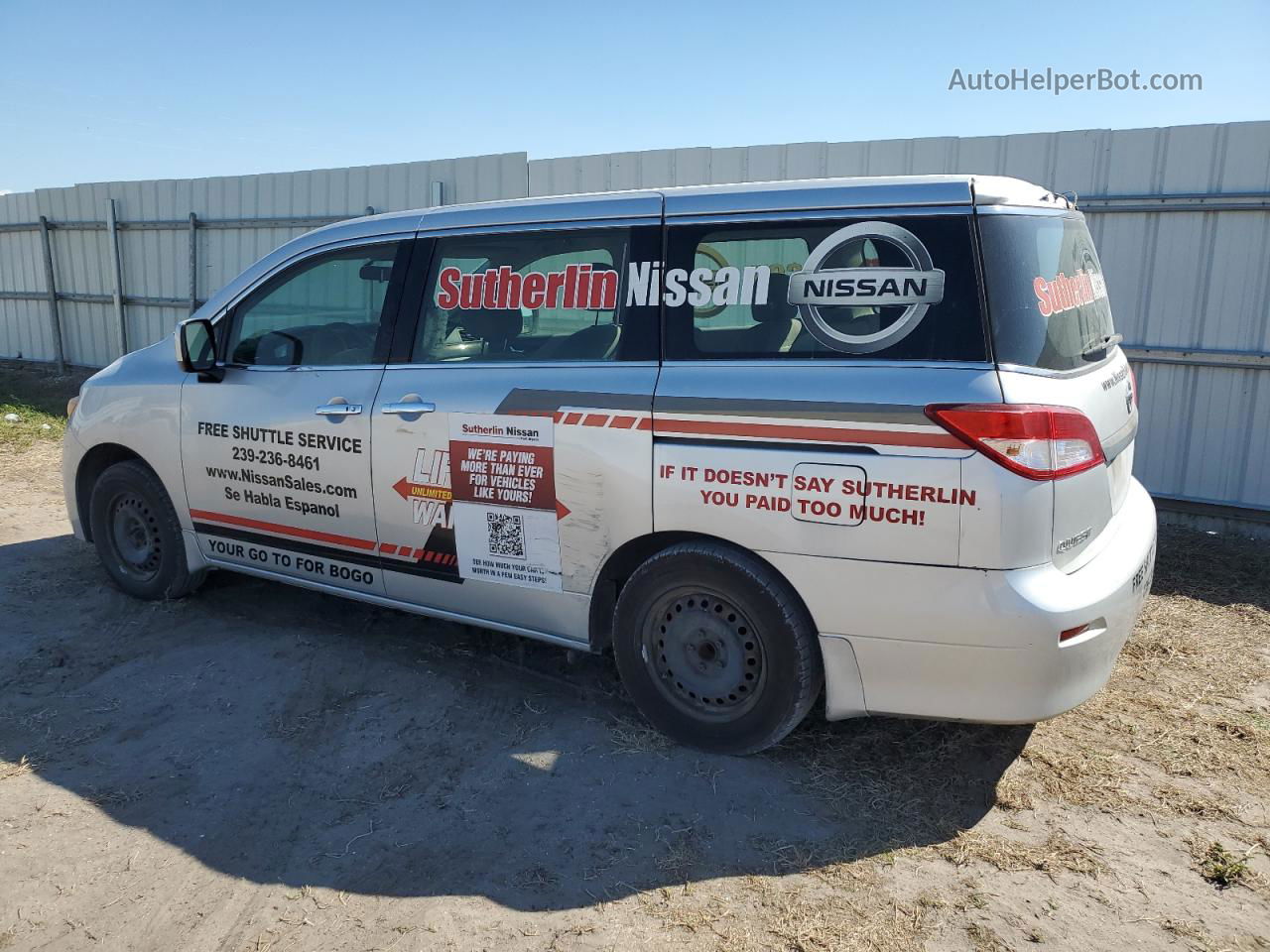 2015 Nissan Quest S Silver vin: JN8AE2KP2F9131130