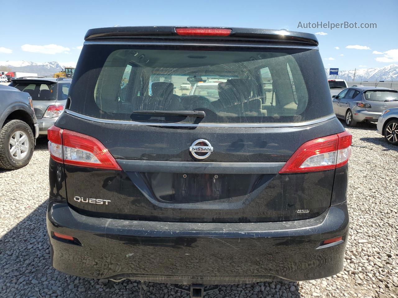 2015 Nissan Quest S Black vin: JN8AE2KP2F9131354