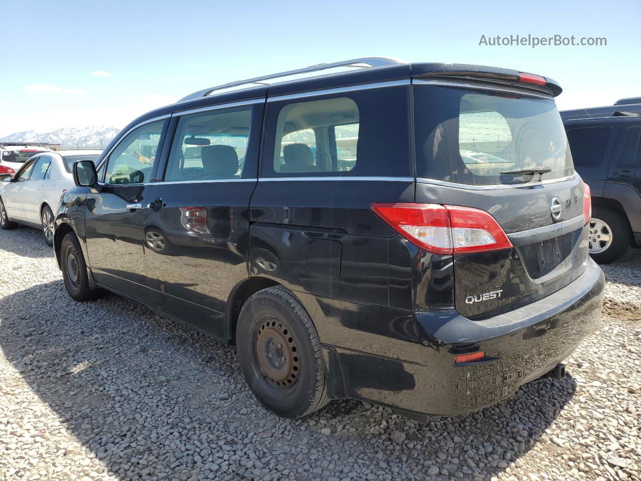 2015 Nissan Quest S Black vin: JN8AE2KP2F9131354