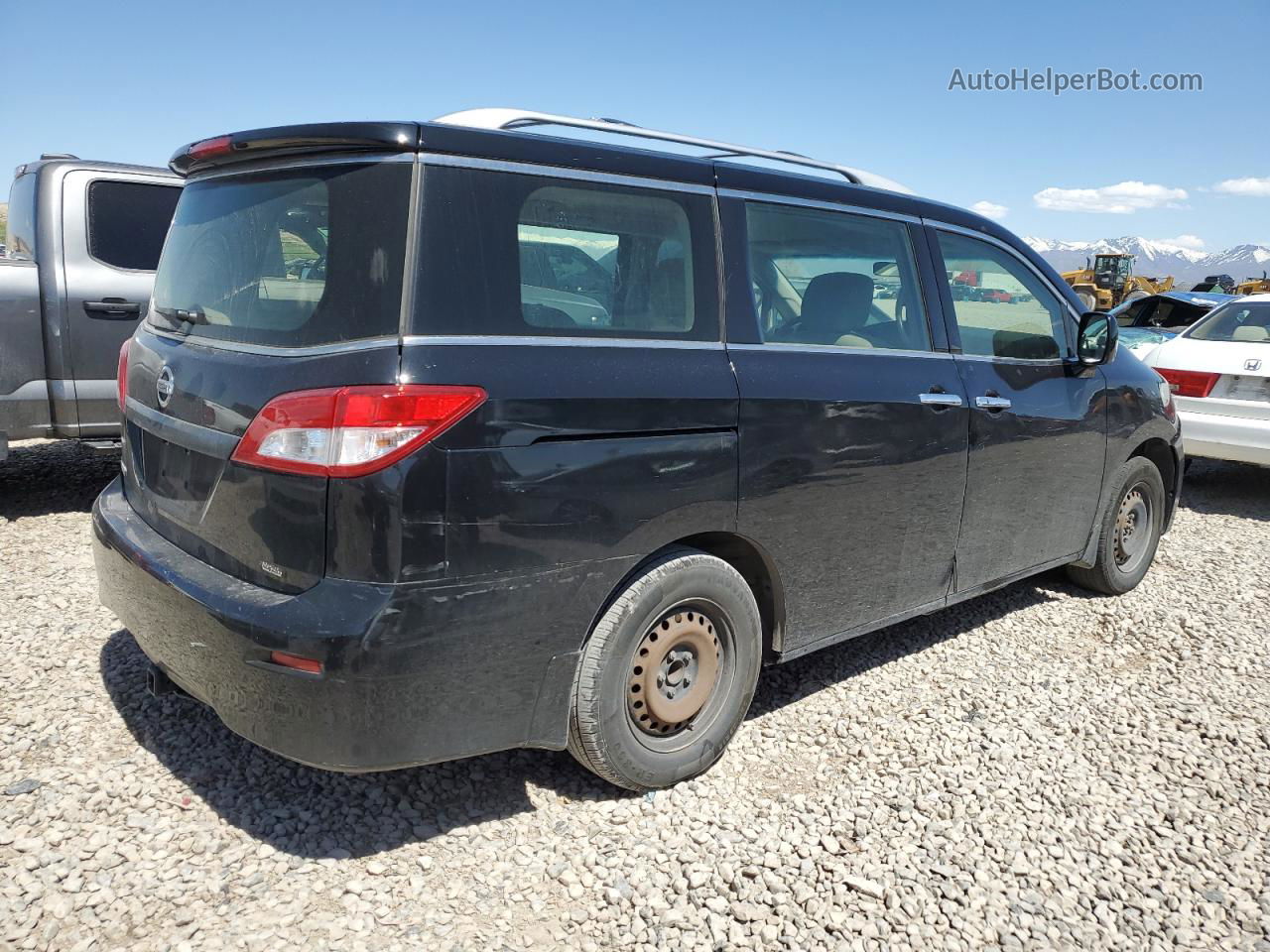 2015 Nissan Quest S Black vin: JN8AE2KP2F9131354