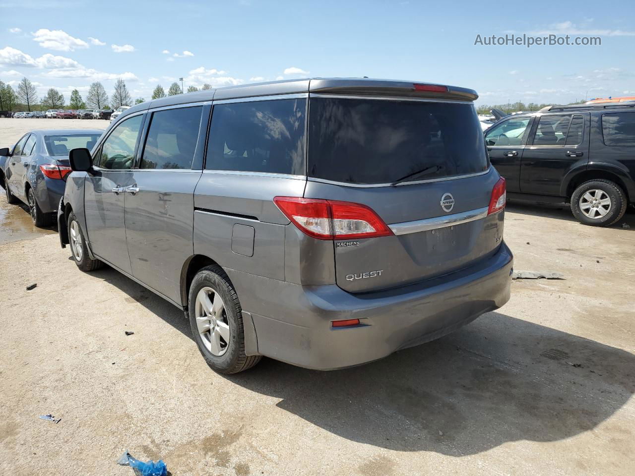 2015 Nissan Quest S Gray vin: JN8AE2KP2F9131645