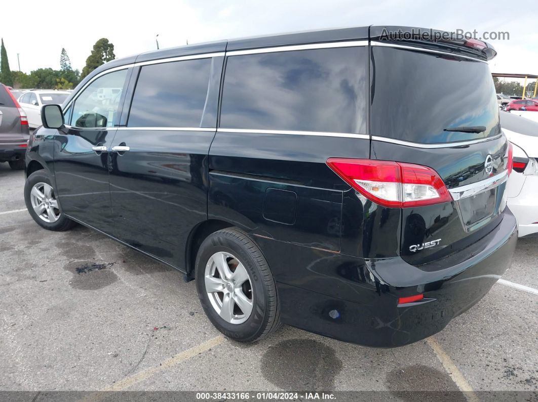 2015 Nissan Quest Sv Black vin: JN8AE2KP3F9122551