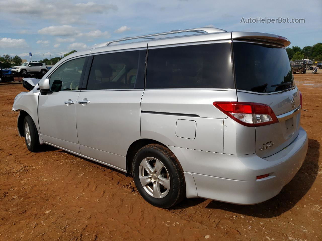 2015 Nissan Quest S Silver vin: JN8AE2KP3F9123117