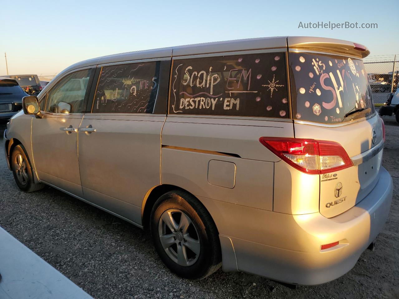 2015 Nissan Quest S Silver vin: JN8AE2KP3F9124073