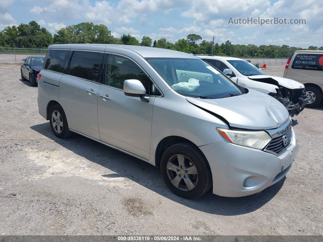 2015 Nissan Quest Platinum/s/sl/sv Silver vin: JN8AE2KP3F9127541