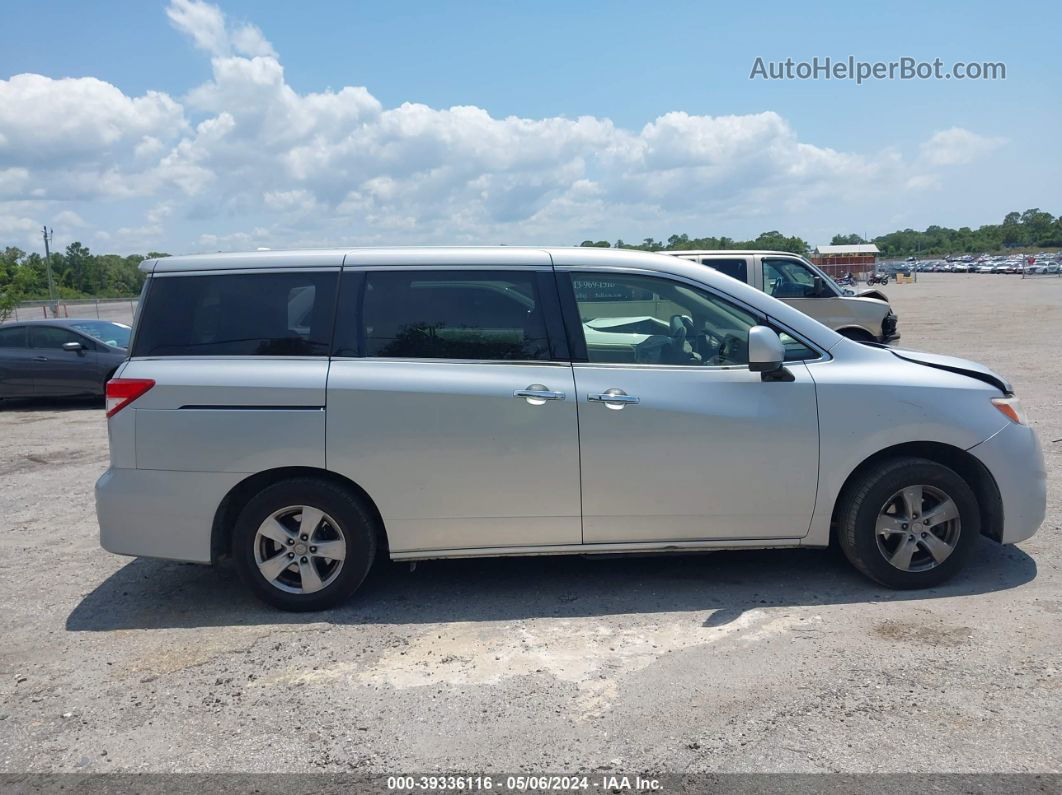 2015 Nissan Quest Platinum/s/sl/sv Silver vin: JN8AE2KP3F9127541