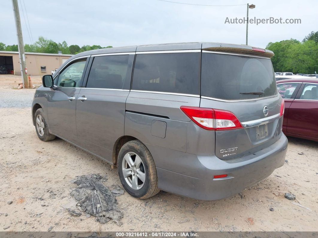 2015 Nissan Quest Platinum/s/sl/sv Gray vin: JN8AE2KP3F9128298