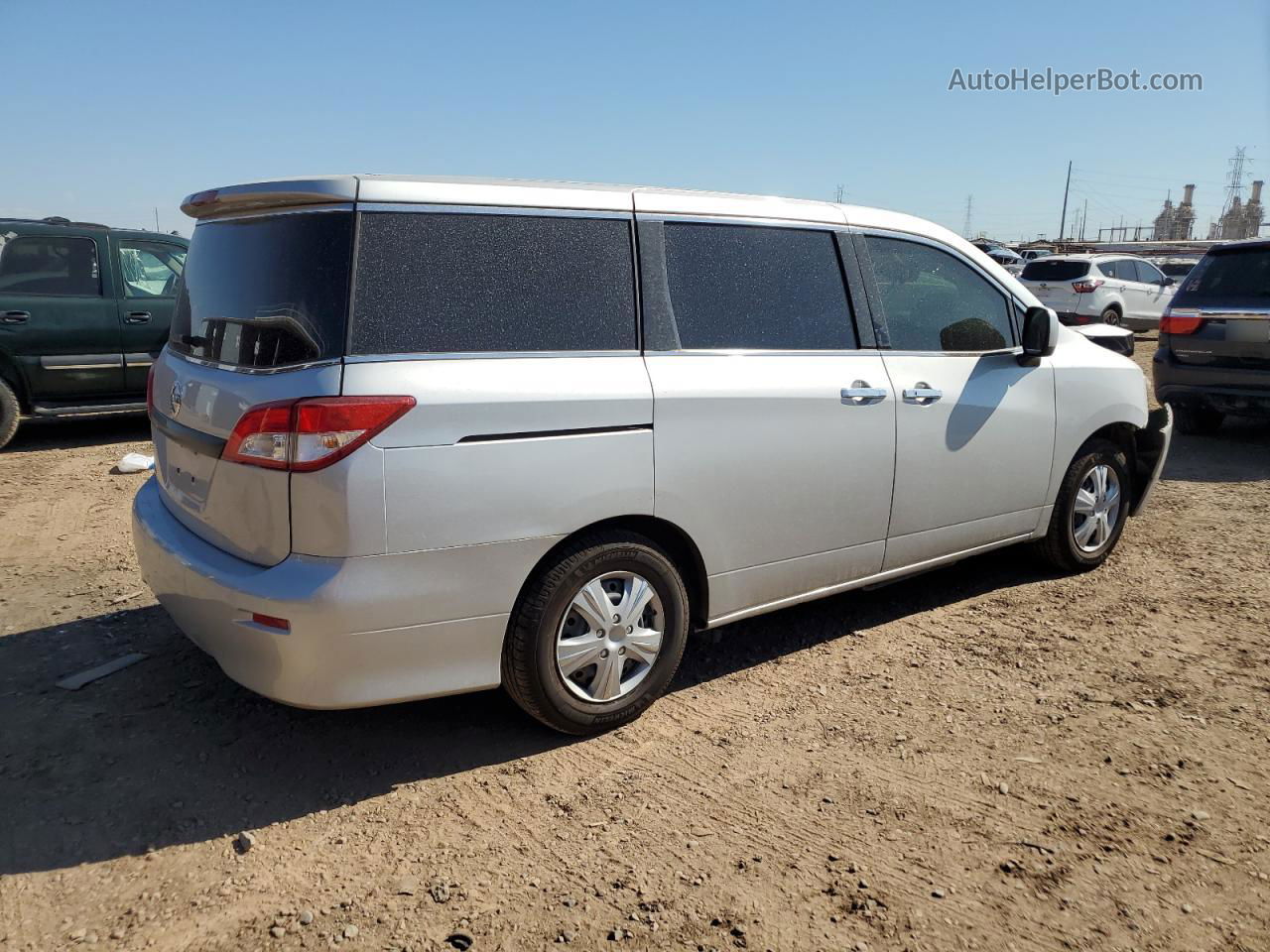 2015 Nissan Quest S Серебряный vin: JN8AE2KP3F9129709