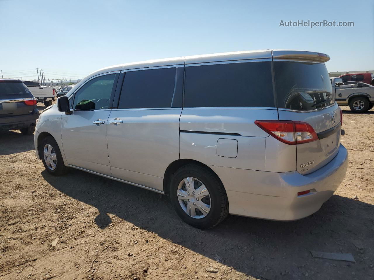 2015 Nissan Quest S Silver vin: JN8AE2KP3F9129709