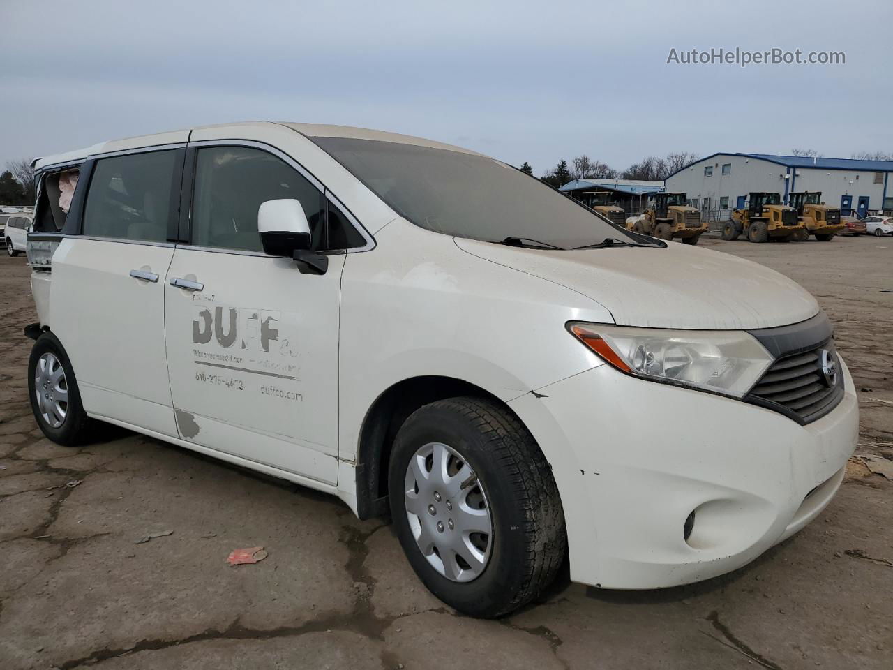 2015 Nissan Quest S Белый vin: JN8AE2KP3F9129922