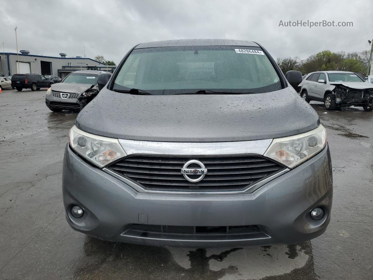 2015 Nissan Quest S Charcoal vin: JN8AE2KP3F9131489