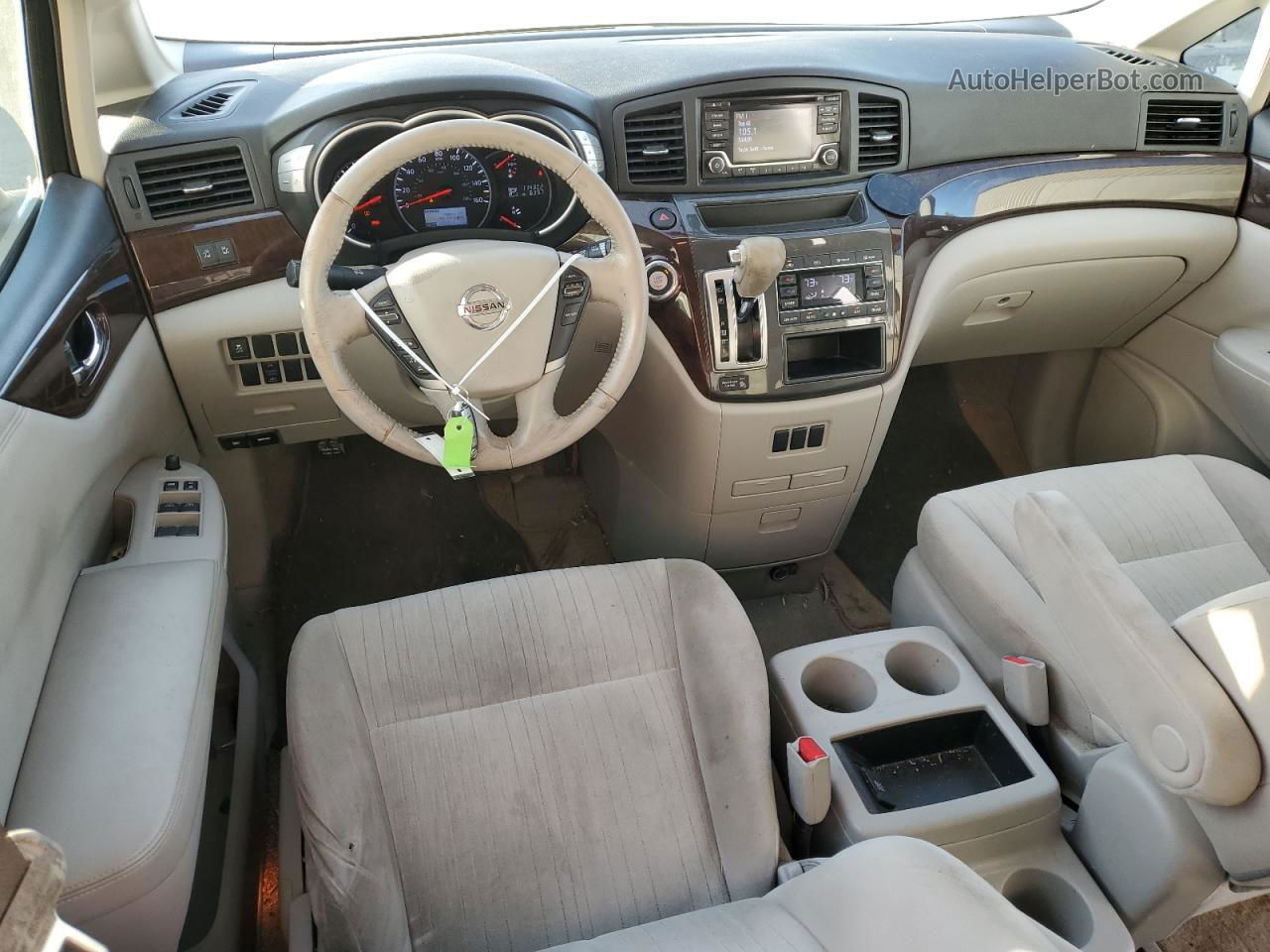 2015 Nissan Quest S Silver vin: JN8AE2KP3F9132481