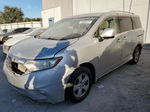 2015 Nissan Quest S Silver vin: JN8AE2KP3F9132481