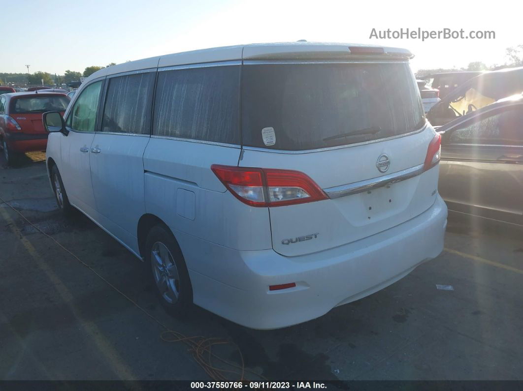 2015 Nissan Quest Sv/s/platinum/sl White vin: JN8AE2KP3F9134375