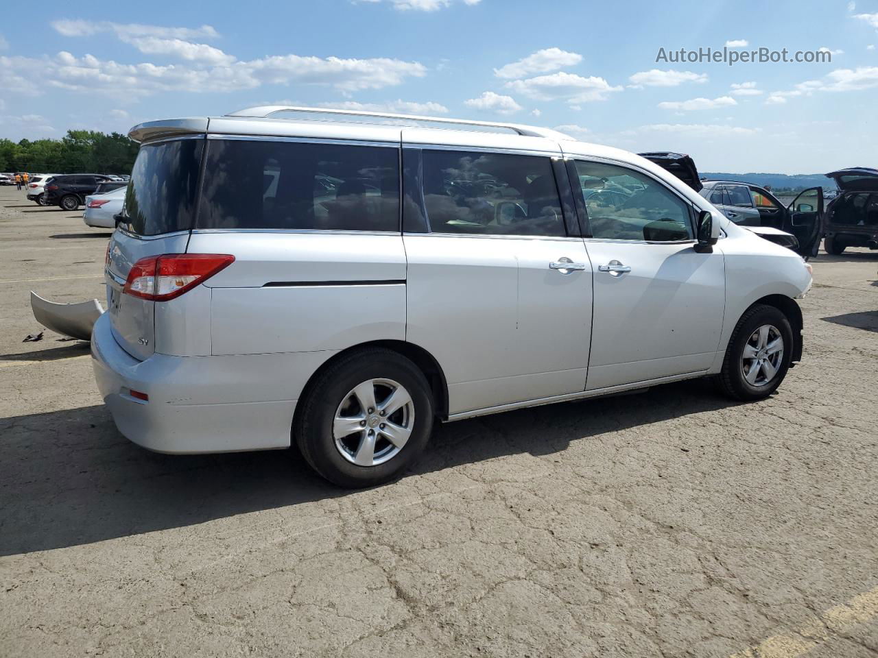 2015 Nissan Quest S Silver vin: JN8AE2KP4F9124499