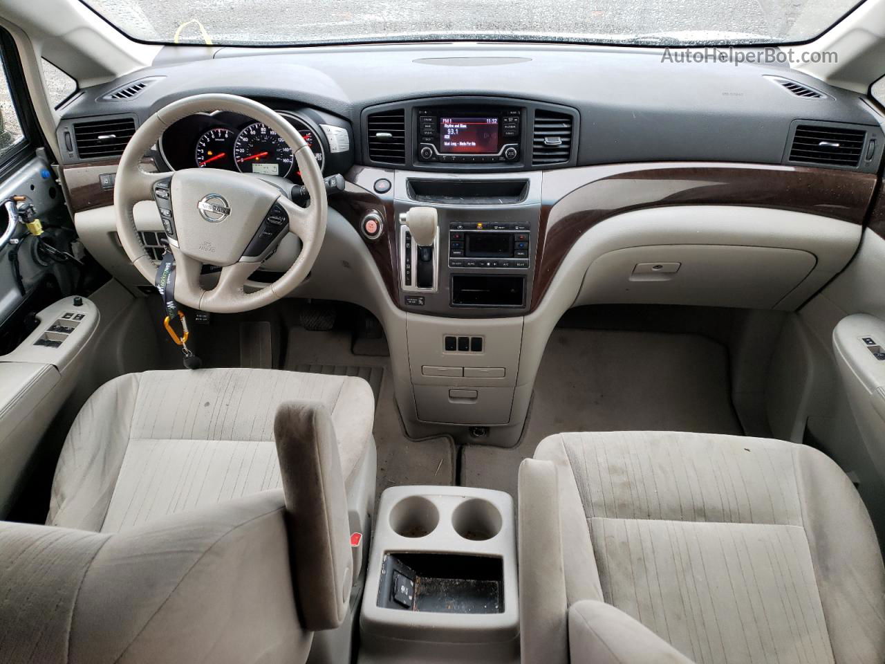 2015 Nissan Quest S Silver vin: JN8AE2KP4F9126740