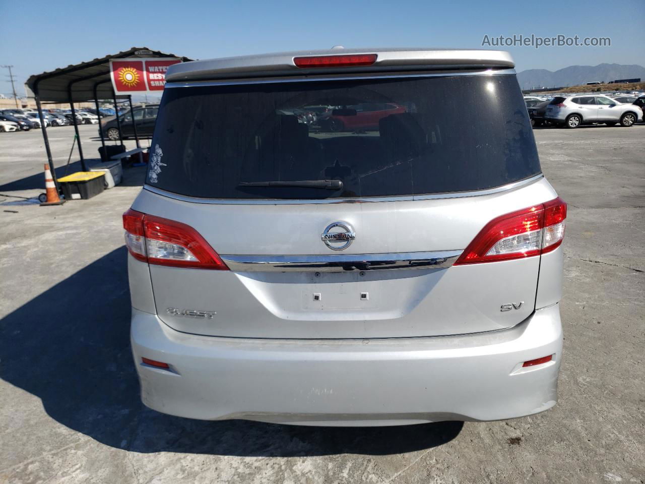 2015 Nissan Quest S Silver vin: JN8AE2KP4F9127385