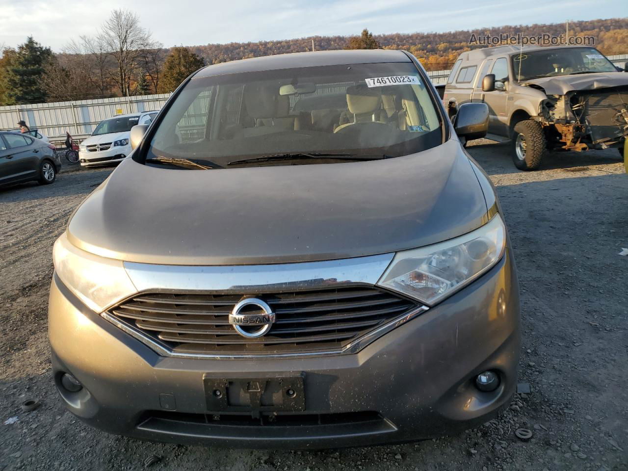 2015 Nissan Quest S Silver vin: JN8AE2KP4F9128083