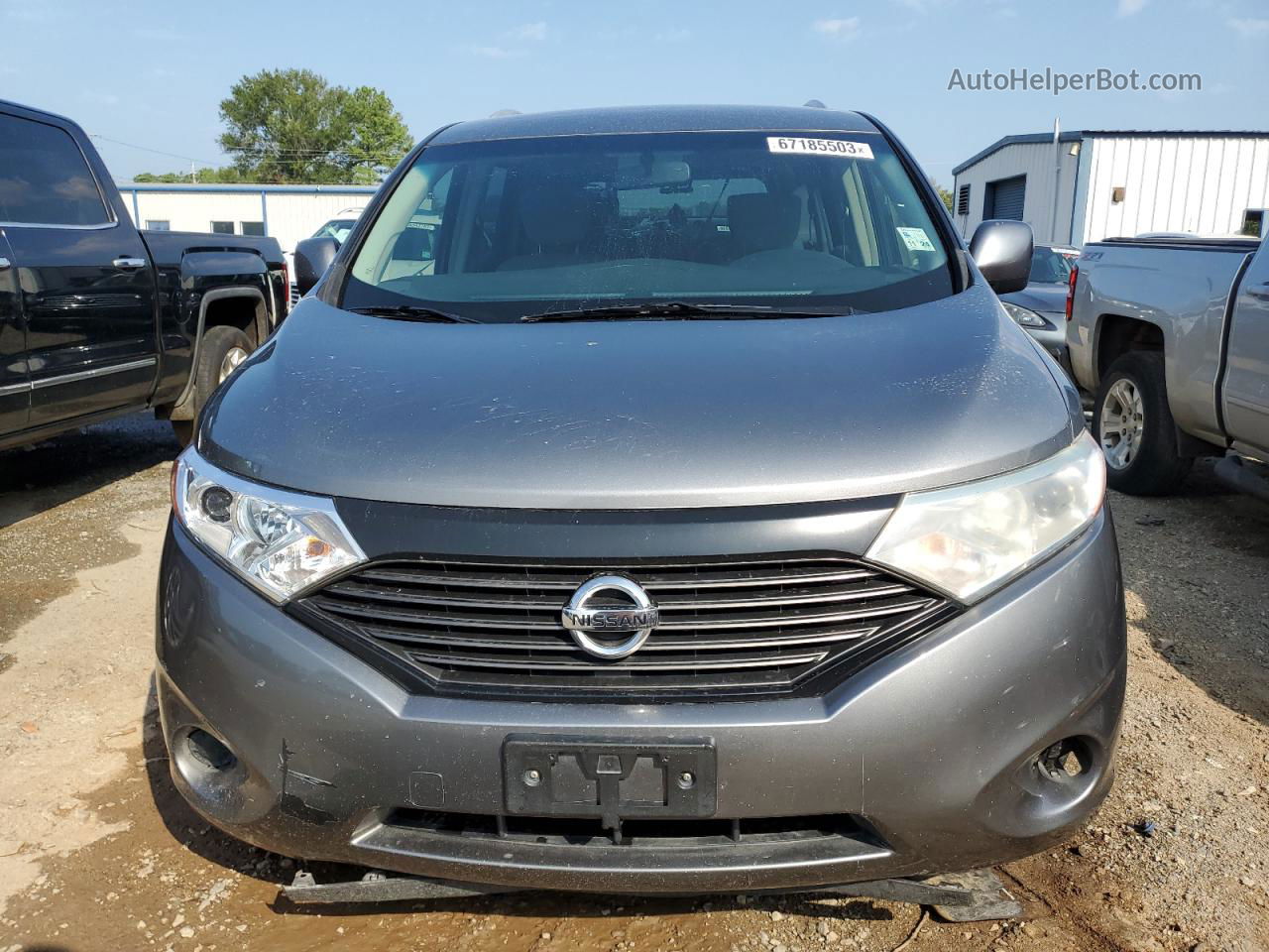 2015 Nissan Quest S Gray vin: JN8AE2KP4F9131937