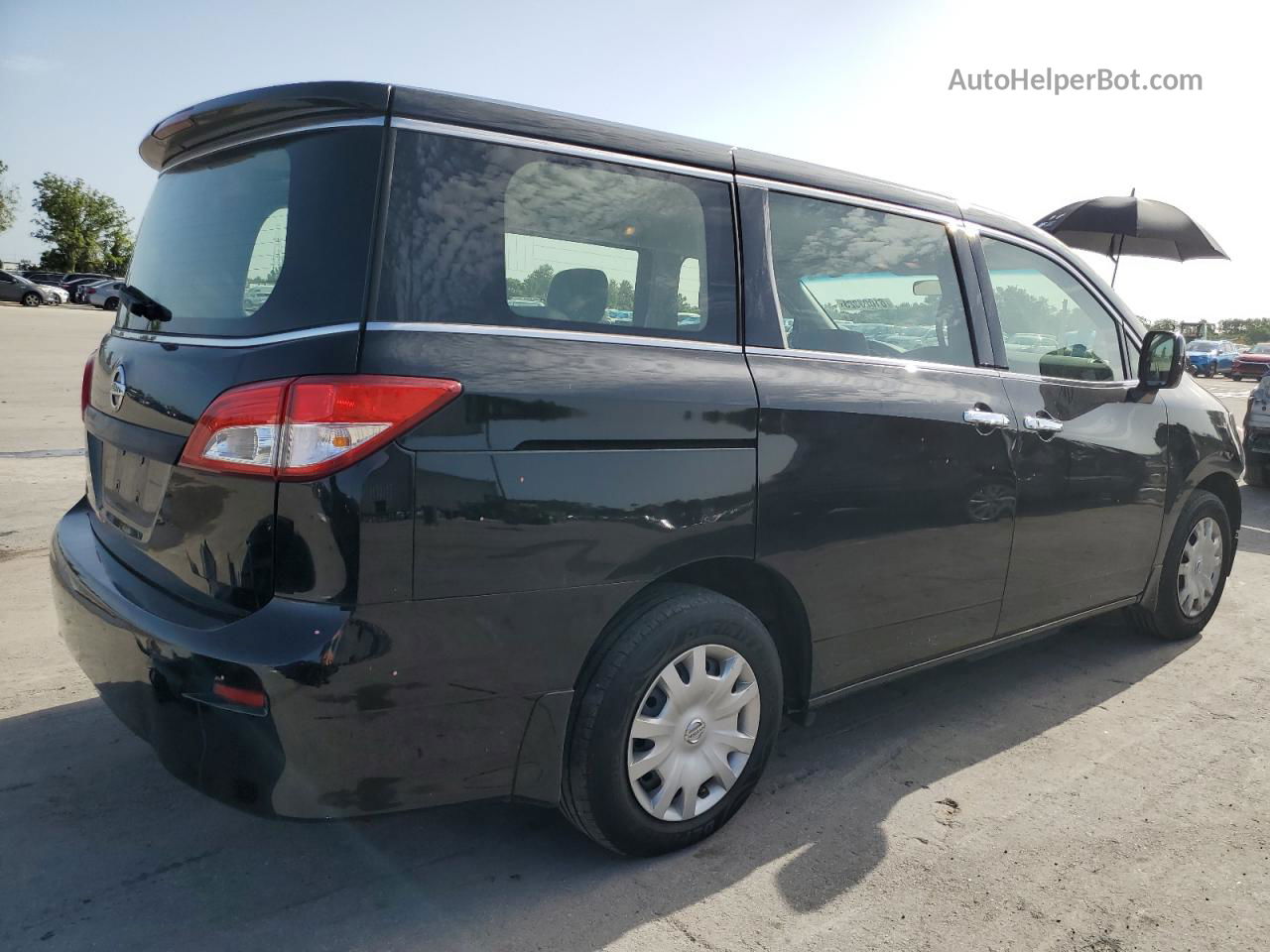 2015 Nissan Quest S Black vin: JN8AE2KP4F9132215