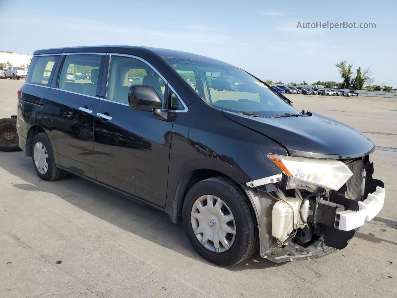 2015 Nissan Quest S Black vin: JN8AE2KP4F9132215