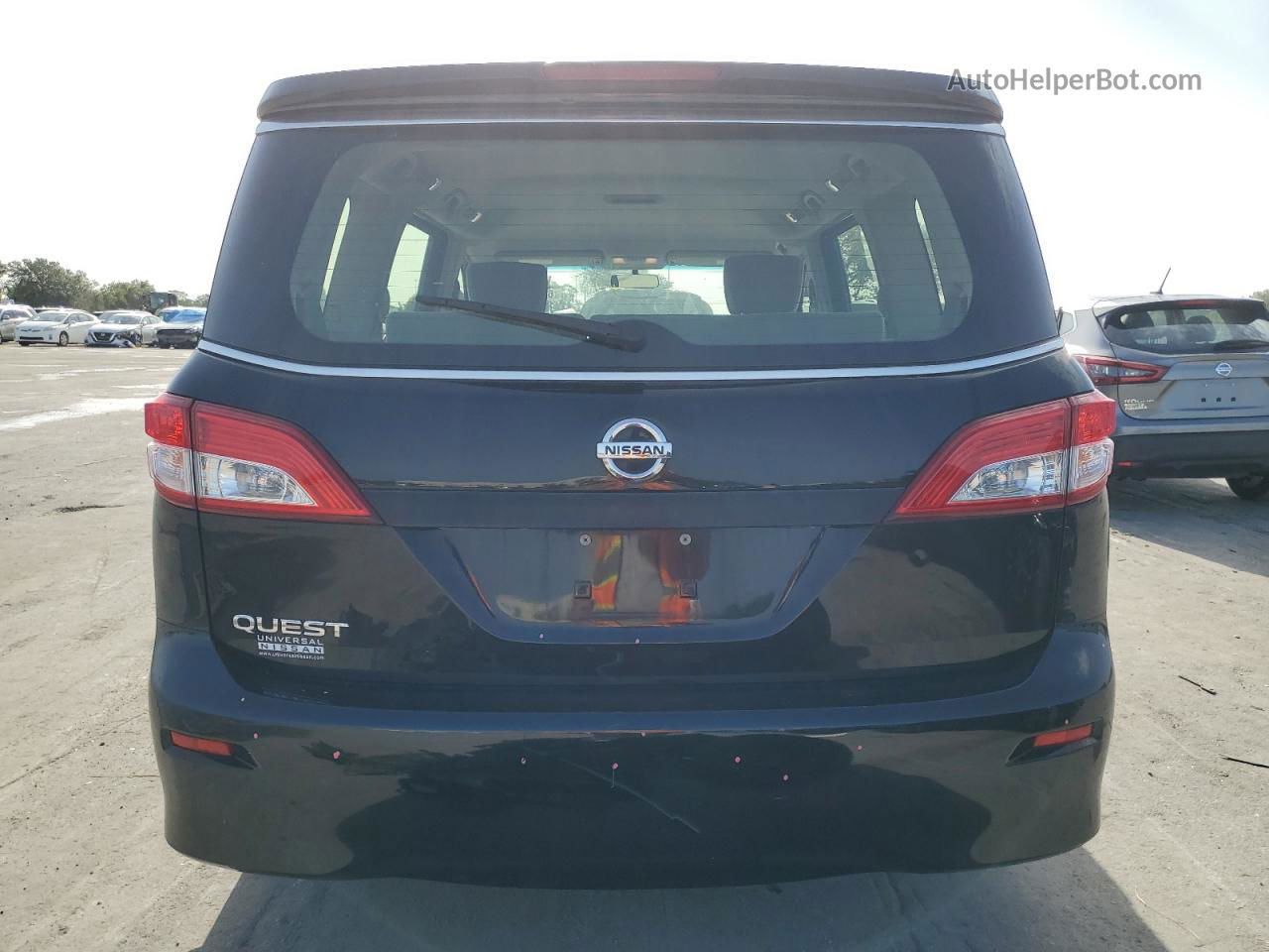 2015 Nissan Quest S Black vin: JN8AE2KP4F9132215