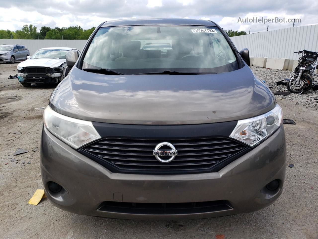 2015 Nissan Quest S Gray vin: JN8AE2KP4F9133266