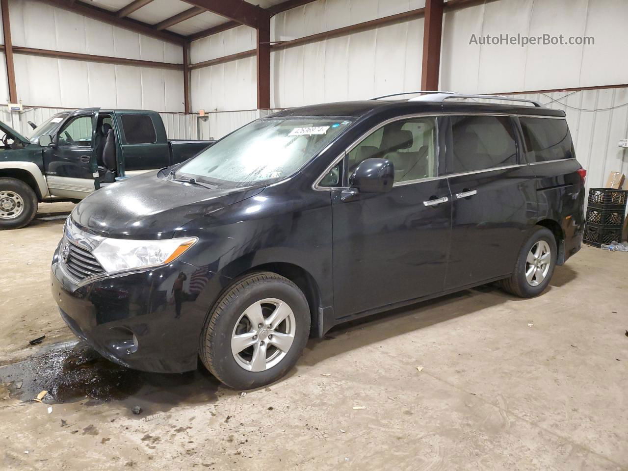 2015 Nissan Quest S Black vin: JN8AE2KP4F9134000