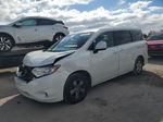 2015 Nissan Quest S White vin: JN8AE2KP5F9120932