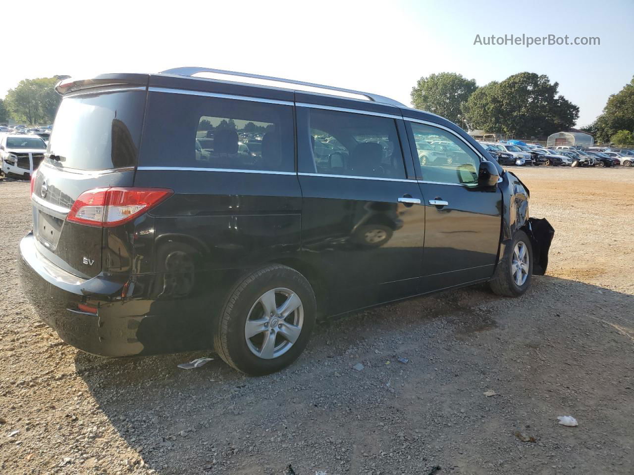 2015 Nissan Quest S Black vin: JN8AE2KP5F9124155