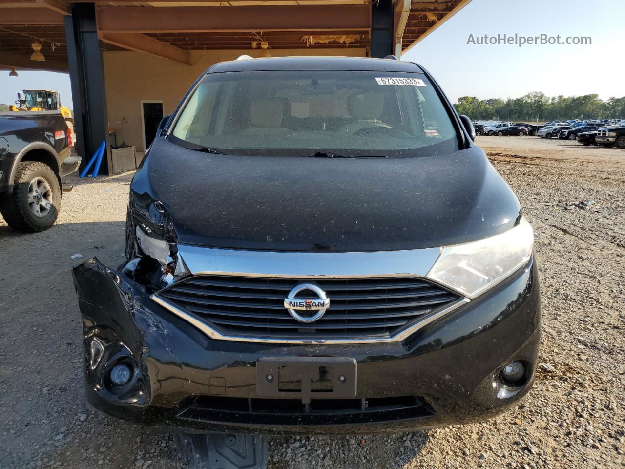 2015 Nissan Quest S Черный vin: JN8AE2KP5F9124155