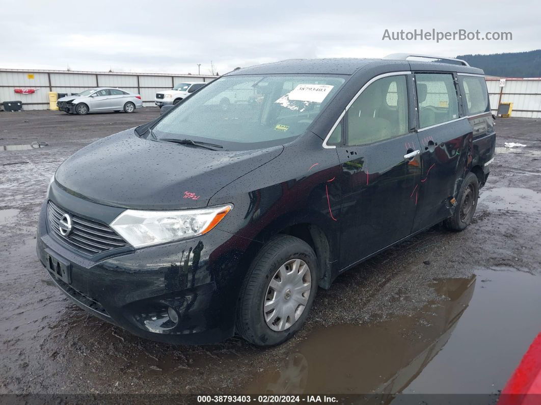 2015 Nissan Quest S Black vin: JN8AE2KP5F9125516