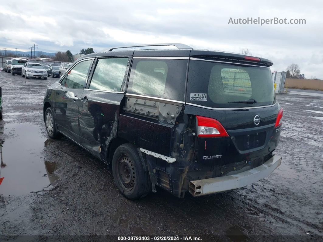 2015 Nissan Quest S Черный vin: JN8AE2KP5F9125516