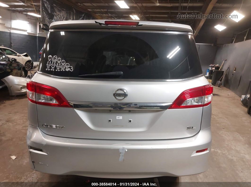 2015 Nissan Quest Sl Silver vin: JN8AE2KP5F9126357