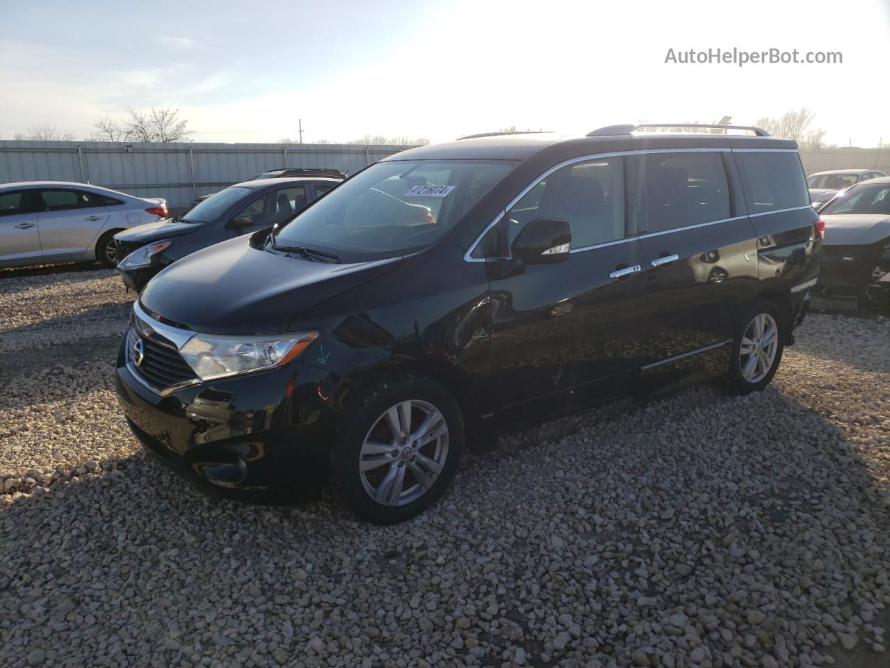 2015 Nissan Quest S Black vin: JN8AE2KP5F9128531