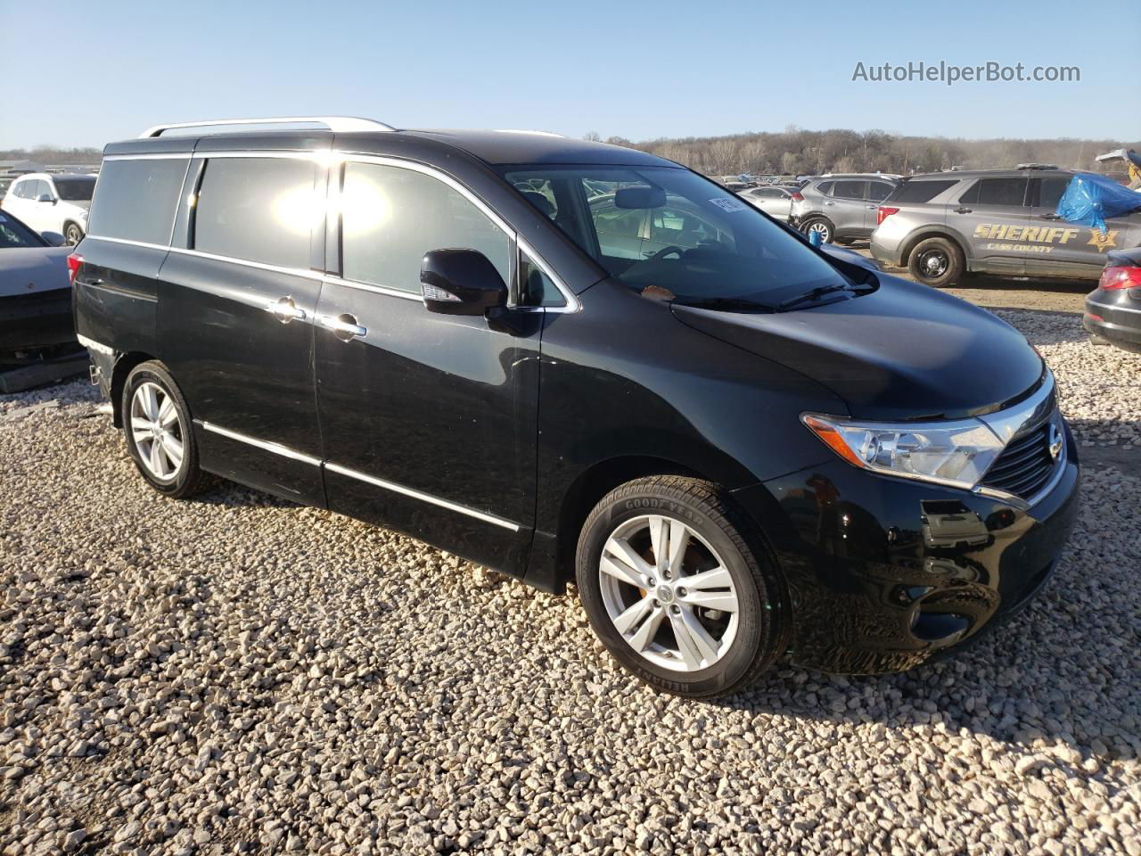 2015 Nissan Quest S Black vin: JN8AE2KP5F9128531