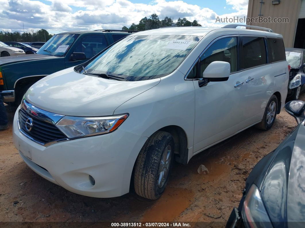 2015 Nissan Quest Sv White vin: JN8AE2KP5F9131042