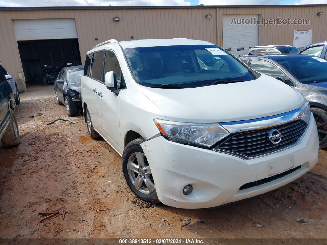 2015 Nissan Quest Sv White vin: JN8AE2KP5F9131042