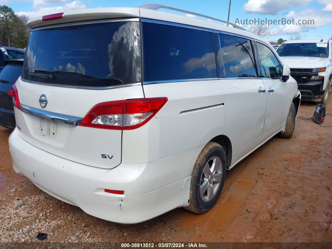 2015 Nissan Quest Sv White vin: JN8AE2KP5F9131042