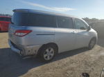 2015 Nissan Quest S Silver vin: JN8AE2KP5F9134216