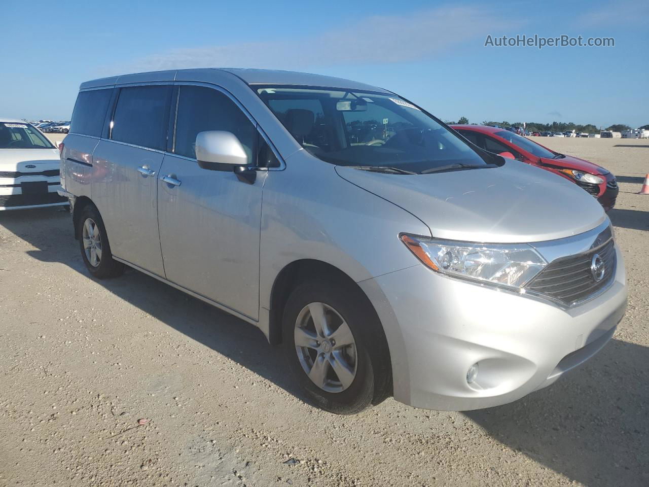 2015 Nissan Quest S Silver vin: JN8AE2KP5F9134216