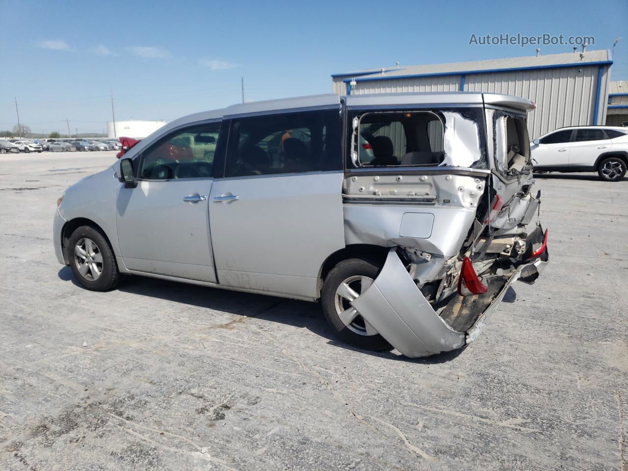 2015 Nissan Quest S Silver vin: JN8AE2KP6F9120924