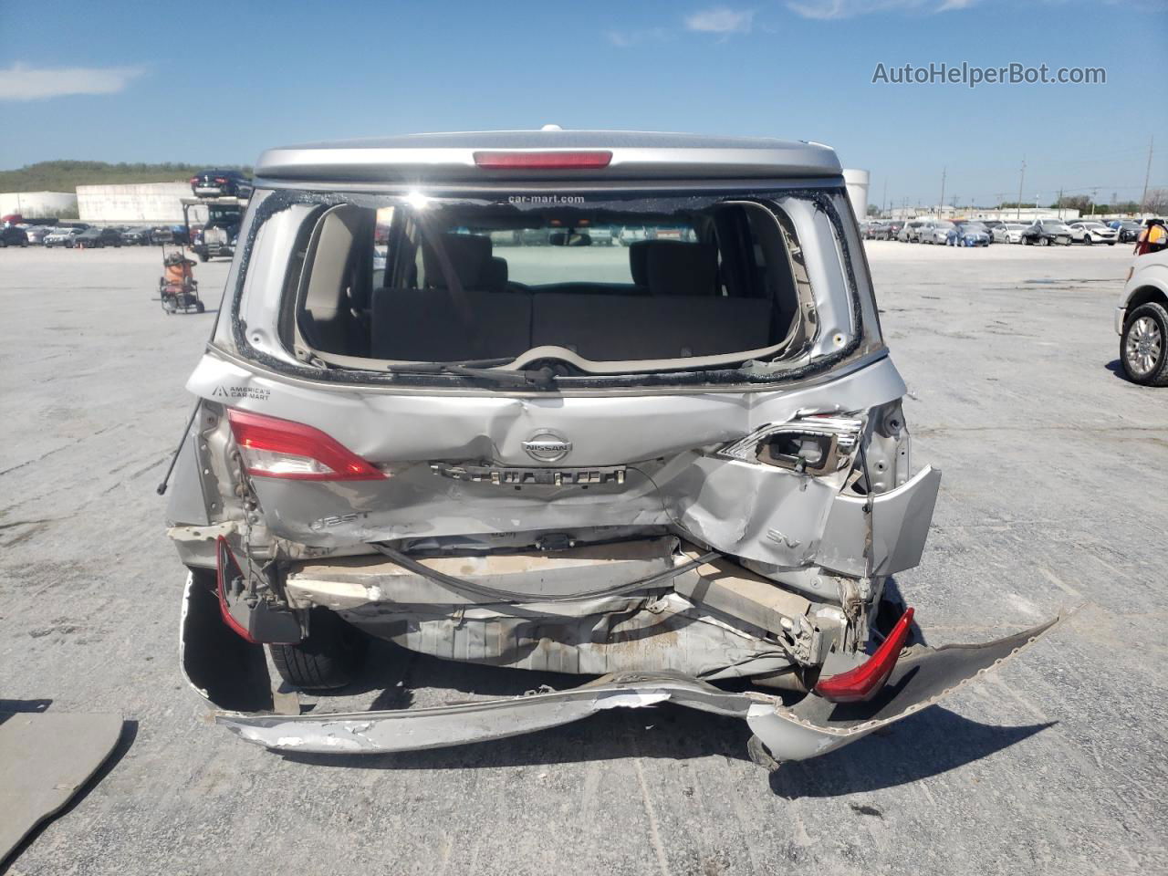 2015 Nissan Quest S Silver vin: JN8AE2KP6F9120924