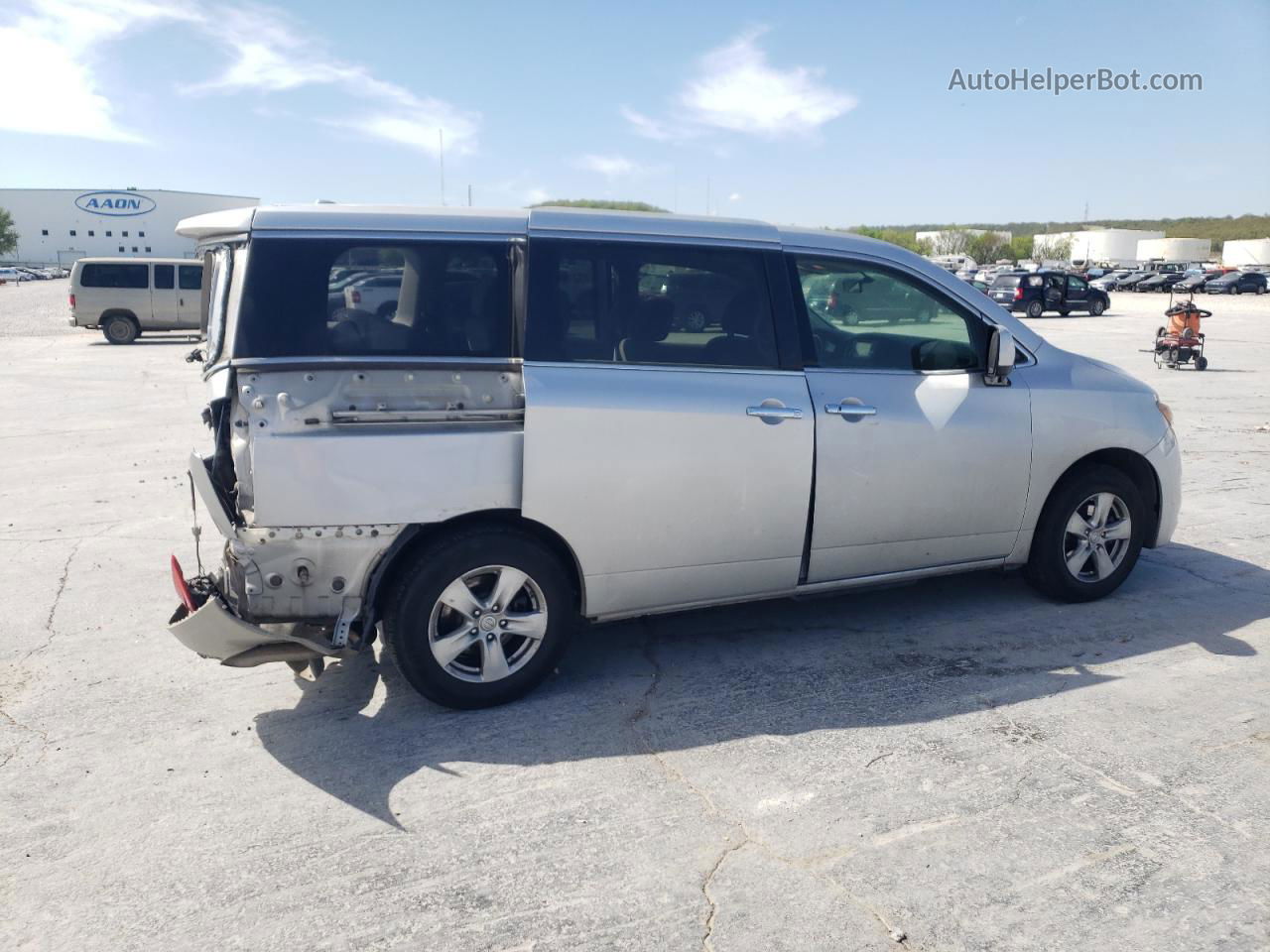 2015 Nissan Quest S Silver vin: JN8AE2KP6F9120924