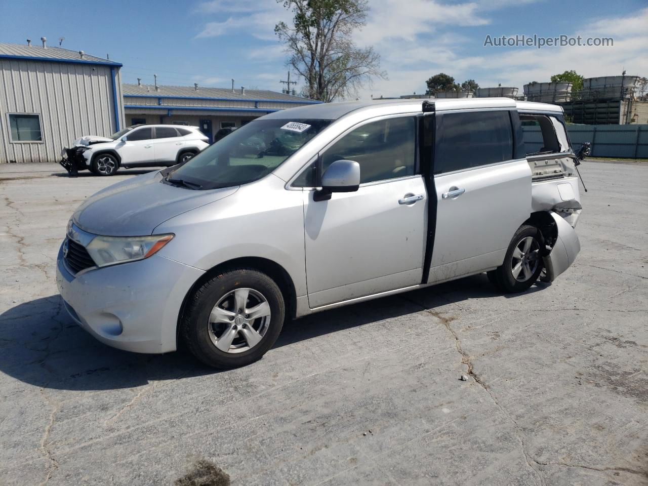 2015 Nissan Quest S Silver vin: JN8AE2KP6F9120924